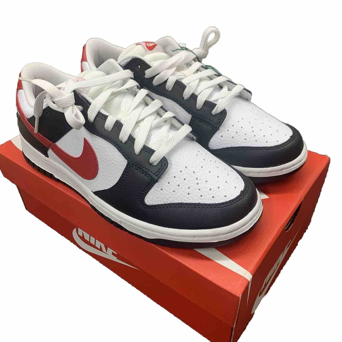 Nike Dunk Low Retro Black/University Red-White Swoosh Panda Men