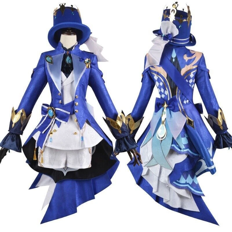 Focalors Genshin Impact Game Cosplay Costume Jumsuit Stage Women and Men Perform - Image 3 of 4