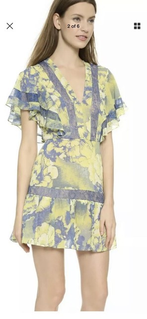 bcbg flutter sleeve dress