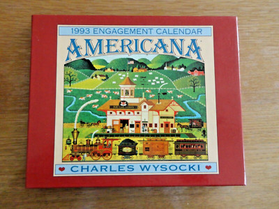 Verlobungskalender 1993 '' AMERICANA '' CHARLES WYSOCKI Box
