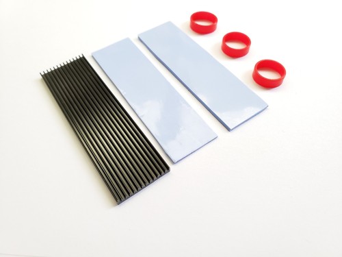 2 Packs M.2 NVMe NGFF 2280 PCI-E SSD Aluminum Heatsink Cooling Radiatio Fin - 第 3/7 張圖片