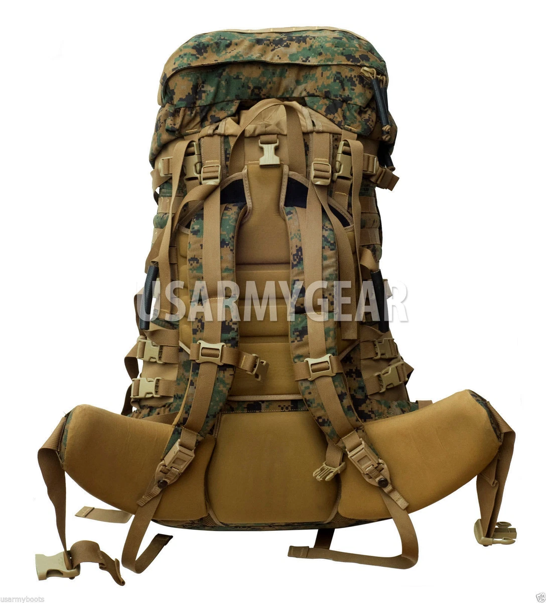 USMC Marine GEN 2 Marpat Woodland ILBE Main Pack Shoulder Straps Lid Radio P. GI