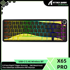 ATTACK SHARK X65PRO HE Wireless Rapid Trigger Keyboard Magnetic Switch