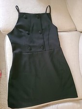 Zara MINI DRESS WITH Button-Black