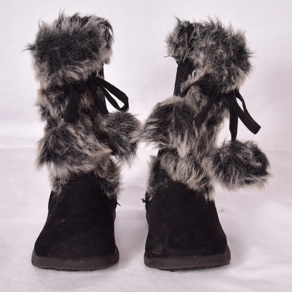 Botas de bebé US Polo negras niñas pequeñas talla 5 Foto 2 de 4