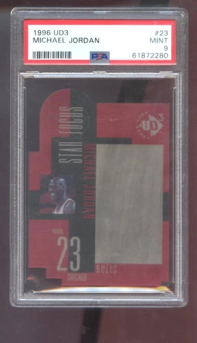 1996-97 Upper Deck UD3 #23 Michael Jordan PSA 9 Graded Card NBA Star Focus 96-97