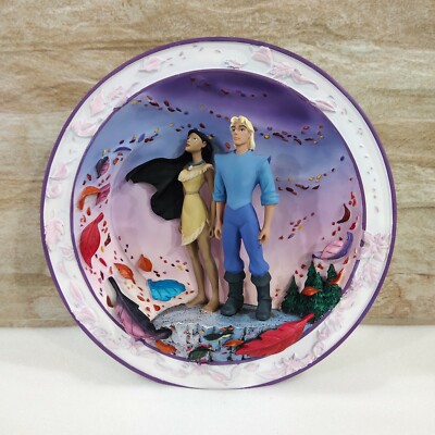ディズニー　プレート Disney 3D Plate Collection Pocahonats Colors of The Wind 6034/7500