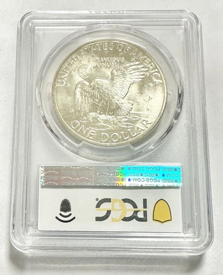 Silver Eisenhower Ike Dollar 1971 S PCGS Graded MS 64 Uncirculated $1 Coin - Image 4 of 4