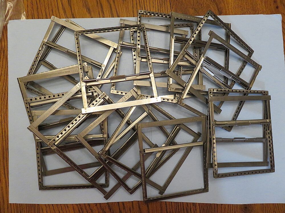 Kodak Film and plate Developing Hanger ① Twenty Kodak Film & Plate Developing Hangers No. 4A - 4X5