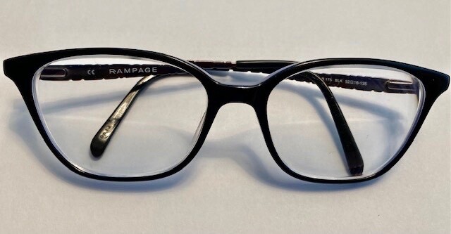 Women's Black Rampage Eyeglass Frames 52-16-135 | eBay