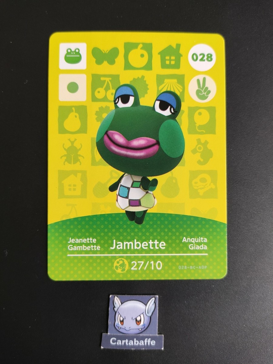 Carta Amiibo Animal Crossing Serie 1 Jambette 028 Italia - Foto 7