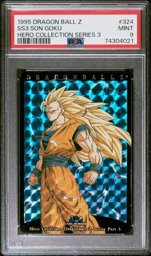 1995 DRAGON BALL Z HERO COLLECTION SERIES 3 #324 SON GOKU PSA 9 Mint