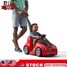 Push-Around Buggy Kids Push Car and Toddler Toy Ride On Toy with Safety Strap