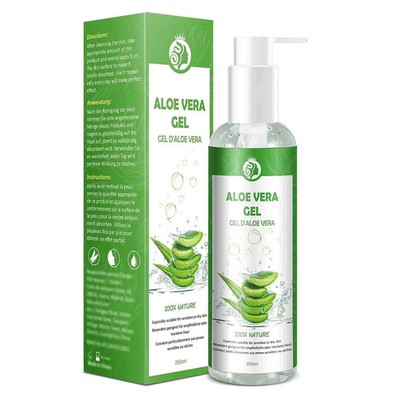 Aloe Vera Gel 100% Pur - Für Gesicht Haare Körper - Natürliche, Beruhigende Und