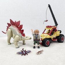 Playmobil 9432 Dinosaurio Estegosaurio Figura Explorador Safari Juguete 2017 Incompleto