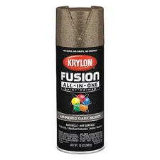 Krylon K02787007 Hammered Spray Paint, Dark Bronze, Hammered, Solvent, 12 Oz