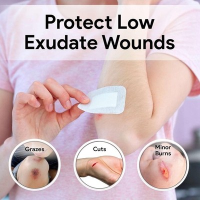 4x4 gauze adhesive bandages with edges - (20) individually sterile dressing pads