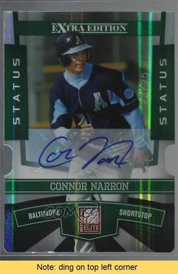 2010 Donruss Elite Extra Edition 23/25 Connor Narron #47 Auto READ 2r8