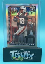 2025  Topps Chrome Football Treveyon Henderson RC Silver Refractor