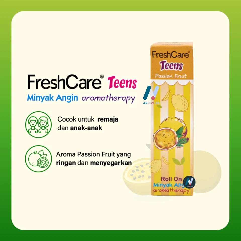 Rollo de aceite medicado FRESHCARE TEENS Minyak angina aromaterapia gripe resfriada 4 un. Foto 4 de 4