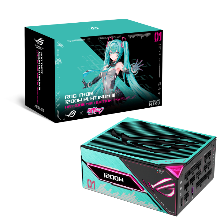 ASUS ROG THOR 1200W PLATINUM III Hatsune Miku EDITION power supply