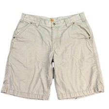 Carhartt Cargo Shorts Mens 34 Tan Relaxed Fit Ripstop Workwear 100240 232