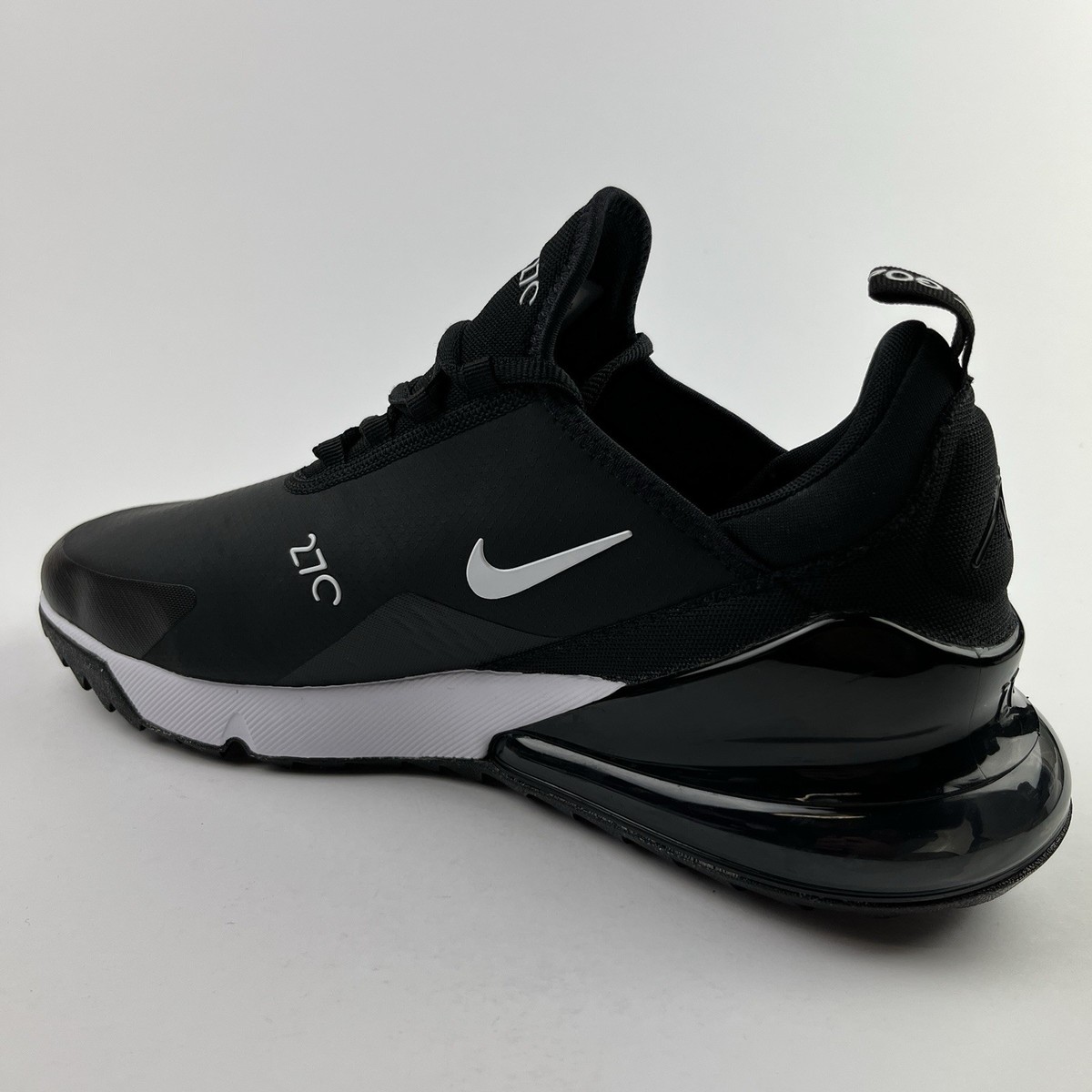 Nike Air Max 270 G Golf Shoes Black White Men's Size 11.5