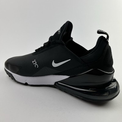 Nike Air Max 270 G Golf Shoes Black White Men's Size 11.5