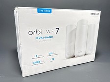 NETGEAR Orbi 370 RBE373 WiFi 7 Mesh System Router Plus 2 Extenders