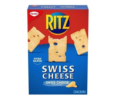 8 X Christie Ritz Swiss Cheese Crackers 180g Each