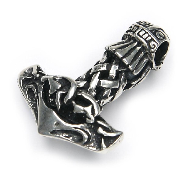 Thors Hammer KettenanhäNger 3,5Cm Silber 925 Skandinavisches Wikinger Talisman-image