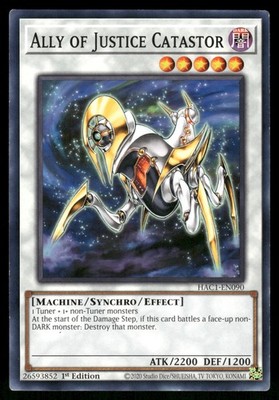 Yugioh Ally of Justice Catastor HAC1-EN090 Common 1st Edition NM