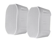 Monoprice 6.5in Weatherproof 2-Way Speakers with Wall Mount Bracket (Pair White)