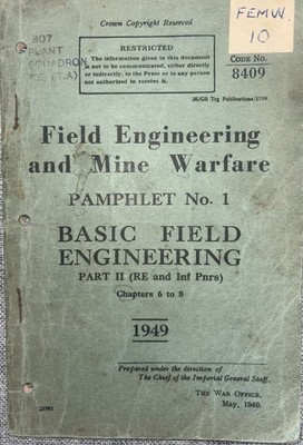 Feldtechnik und Minenkriegsführung Broschüre Nr.1 Grundlagen Feldtechnik Teil 1