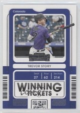 2021 Panini Contenders Winning Tickets Trevor Story #WT-TS 0o1
