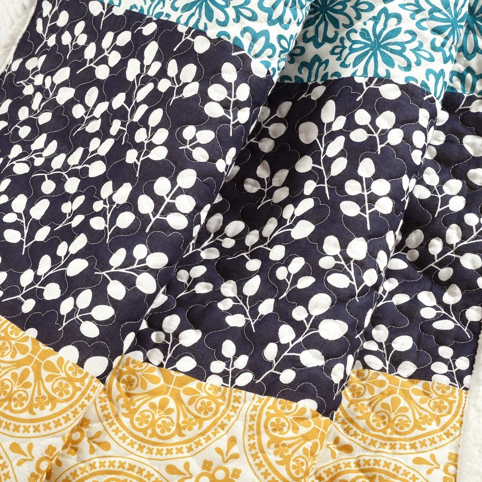 Manta Sherpa Bohemia Rayas, 50" W x 60" L, Fucsia y Naranja - Negrita... Foto 2 de 4