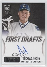 2013-14 Panini Playbook First Drafts Signatures Nicklas Jensen #FD-NJ Auto 1m4