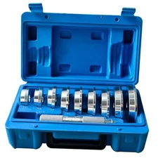  Bearing Race and Seal Driver Set - 10 PCS Universal Aluminum Kit for 
