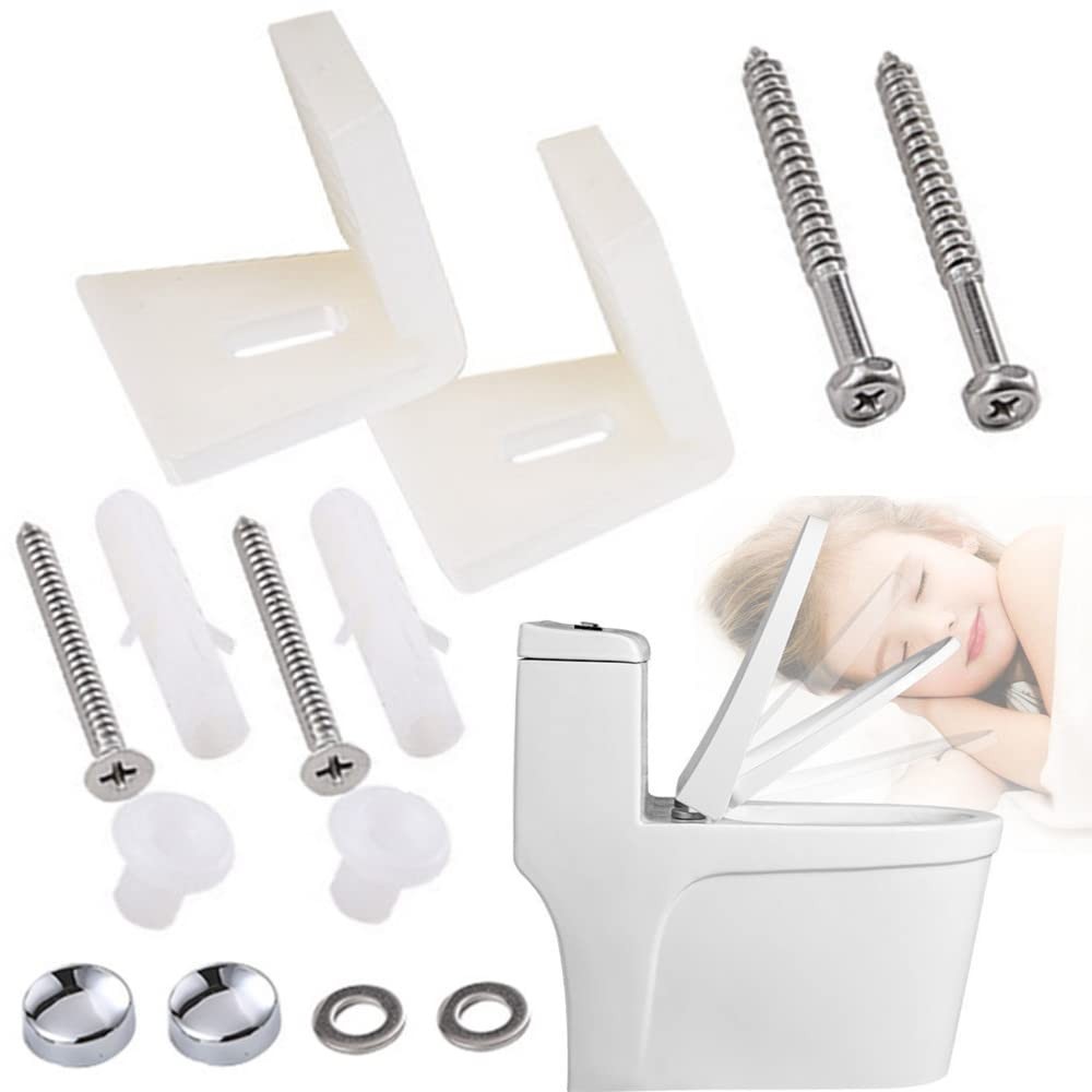 Floor Toilet Pan Fixing Kit - L Shape 65 mm x 40 x 50 mm, White