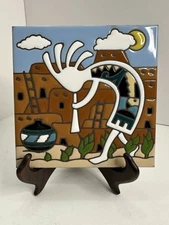 Earthtones Hand N Hand Designs Kokopelli ~ 6”X 6”