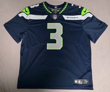 Seattle Seahawks Jersey #3 Russell Wilson Nike Vapor Elite XXL