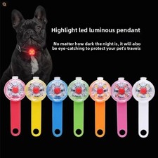 USB Rechargeable LED Dog Collar Light Waterproof Flashing Safety Pendant