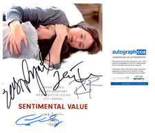 Elle Fanning Renate Reinsve + 5 Cast Signed SENTIMENTAL VALUE 8x10 Photo ACOA C