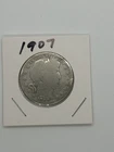 1907 Barber, Liberty Head, Morgan Half Dollar Good Condition