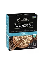 Better Oats Bare Organic Multigrain Hot Cereal Packets - Pack of 6 - 11.8 OZ Fs