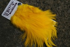 Whiting Spey Hackle Silver Grade Cock Sattel, gelb