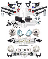1968-72 Chevelle 4 Wheel Disc Brake Conversion Wilwood Black Out & Trailing Arms