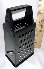 Cheese Box Grater, Made USA, Stainless Steel, 4-side Shredder Slicer 5.5" Tall