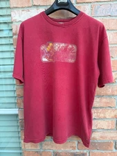 Vintage The Simpsons T Shirt Large Red Short Sleeve Moes Tavern XL Fox Studios