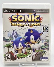 Sonic Generations (Sony PlayStation 3 PS3, 2011) Black Label Complete in Box CIB
